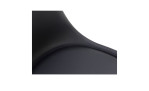 Stuhl Taunus mit Sitzschale schwarz und Gestell schwarz, Detailfoto Sitzschale